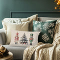 LUKIPOM Christmas Tree Lumbar Pillow Cover 20x12 Green 1 Count by Deal US