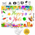 MEHOFOND Happy Holi Backdrop Festival Party Decorations 7x5ft by Deal US