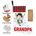 TSUYAWU Grandpa Christmas Stocking Holiday Decoration 18x12 Inch by Deal US
