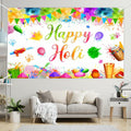 MEHOFOND Happy Holi Backdrop Festival Party Decorations 7x5ft by Deal US