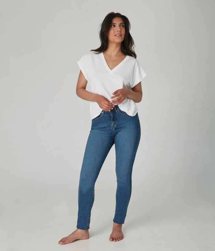 Alexa-STB High-Rise Skinny Jeans Stone Blue Size 29 by Deal US