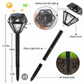 Ouddy Decor Solar Outdoor Waterproof LED Garden Lights Cool White 4 Pack by Deal US