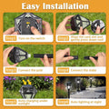 Ouddy Decor Solar Outdoor Waterproof LED Garden Lights Cool White 4 Pack by Deal US