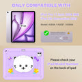 TOMORRY iPad Pro 11 Inch Case 2024 M4 5th Gen Purple with Screen Protector by Deal US