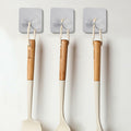 ACNISM Heavy Duty Waterproof Adhesive Hooks Stainless Steel 4 Pack Silver by Deal US