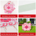 Arosche Mothers Day Yard Signs 8pcs with Stakes Outdoor Party Decorations by Deal US