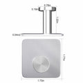 ACNISM Heavy Duty Waterproof Adhesive Hooks Stainless Steel 4 Pack Silver by Deal US