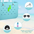2Piece Hook Holder Accessories for Bogg Bags Neon Green Insert Charm Key Mask by Deal US