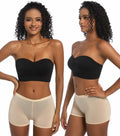 PRETTYWELL Strapless Padded Bandeau Bra Wireless Comfort Black Size L by Deal US