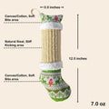 FuneeTop Interactive Cat Kicker Toy Stocking Shape 12'' Natural Sisal Red by Deal US
