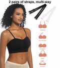 PRETTYWELL Strapless Padded Bandeau Bra Wireless Comfort Black Size L by Deal US