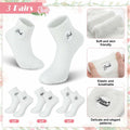 Skicuff 3 Pairs Bridesmaid Fuzzy Coral Fleece Socks Women Wedding Gifts by Deal US