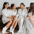 Skicuff 3 Pairs Bridesmaid Fuzzy Coral Fleece Socks Women Wedding Gifts by Deal US