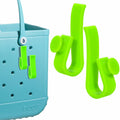 2Piece Hook Holder Accessories for Bogg Bags Neon Green Insert Charm Key Mask by Deal US