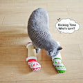 FuneeTop Interactive Cat Kicker Toy Stocking Shape 12'' Natural Sisal Red by Deal US