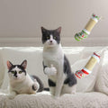 FuneeTop Interactive Cat Kicker Toy Stocking Shape 12'' Natural Sisal Red by Deal US