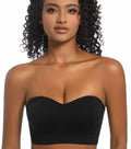 PRETTYWELL Strapless Padded Bandeau Bra Wireless Comfort Black Size L by Deal US