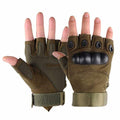 Boundless Performance Fingerless Knuckle Tactical Gloves Black by Deal US