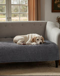 Waterproof Stuffed Dog Bed Cover Blanket Reversible Paw Print Grey 52x82 by Deal US
