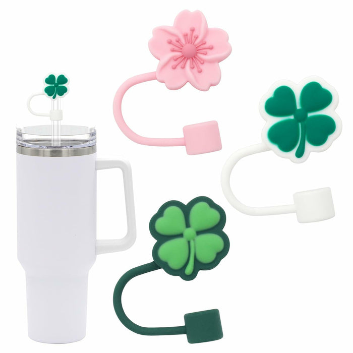 CXLL Silicone Straw Covers Flower Caps for Stanley Tumbler 30&40oz 3pcs by Deal US