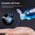 PSPIKXEG 10 Pack 3.4 OZ Clear Leak Proof Travel Bottles Transparent by Deal US