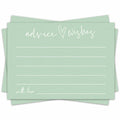 Qoamp Wedding Advice Cards 4x6 Inches 30pcs White Minimalist Bridal Shower by Deal US