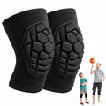 Lightweight Knee Pads with Sponge Padding for Sports, Black, Size M by Deal US