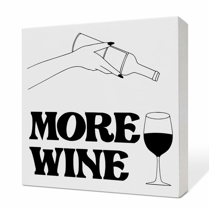 Bar Desk Decor Wooden Box Sign Wine Lover Gifts Home Kitchen Dining Room by Deal US