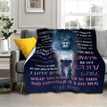 Yutrrpe Daughter Gift Blanket from Dad Lightweight Flannel for Bed & Sofa 60X50 by Deal US