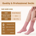 Pilates Socks with Grips Women Non Slip Cotton Yoga Ballet Crew 3 Pairs US 5-9 by Deal US