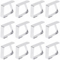 YASUOA Stainless Steel Dining Tablecloth Clips Heavy Duty 12 Pieces by Deal US