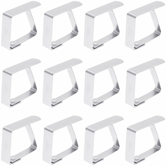 YASUOA Stainless Steel Dining Tablecloth Clips Heavy Duty 12 Pieces by Deal US