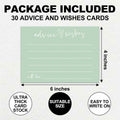 Qoamp Wedding Advice Cards 4x6 Inches 30pcs White Minimalist Bridal Shower by Deal US