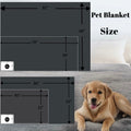 Waterproof Stuffed Dog Bed Cover Blanket Reversible Paw Print Grey 52x82 by Deal US