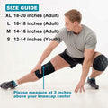 Lightweight Knee Pads with Sponge Padding for Sports, Black, Size M by Deal US