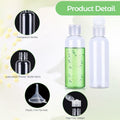 PSPIKXEG 10 Pack 3.4 OZ Clear Leak Proof Travel Bottles Transparent by Deal US