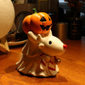 UHIWALKER Christmas Reindeer Figurine Pumpkin Home Garden Decor 0.88lb by Deal US