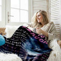 Yutrrpe Daughter Gift Blanket from Dad Lightweight Flannel for Bed & Sofa 60X50 by Deal US