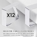 YASUOA Stainless Steel Dining Tablecloth Clips Heavy Duty 12 Pieces by Deal US