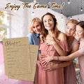 Praft Paper Baby Shower Game Cards 30 Pcs Double-Sided Fill In A06 by Deal US