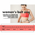 Earnda Women's Faux Leather Waist Belt Red Gold Buckle Large Size L by Deal US