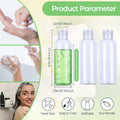 PSPIKXEG 10 Pack 3.4 OZ Clear Leak Proof Travel Bottles Transparent by Deal US