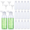 PSPIKXEG 10 Pack 3.4 OZ Clear Leak Proof Travel Bottles Transparent by Deal US
