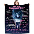 Yutrrpe Daughter Gift Blanket from Dad Lightweight Flannel for Bed & Sofa 60X50 by Deal US