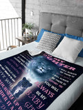 Yutrrpe Daughter Gift Blanket from Dad Lightweight Flannel for Bed & Sofa 60X50 by Deal US