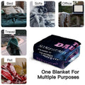 Yutrrpe Daughter Gift Blanket from Dad Lightweight Flannel for Bed & Sofa 60X50 by Deal US