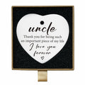 Uncle Gifts Heart Ceramic Ornament Sign Christmas Birthday Gift by Deal US