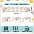 Watercolour Linen Easter Table Runner Spring Holiday Decor 13x72 Inch by Deal US