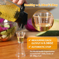 SMELHA Glass Olive Oil Dispenser Leakproof 9.2oz Clear Bottle by Deal US
