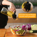 SMELHA Glass Olive Oil Dispenser Leakproof 9.2oz Clear Bottle by Deal US